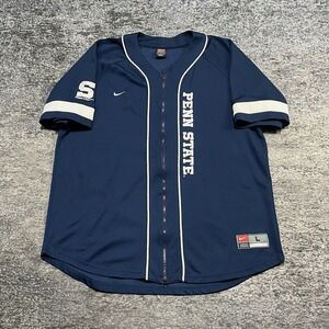 Vintage 90s Nike Penn State Nittany Lions Jersey Mens Large Blue Full Zip